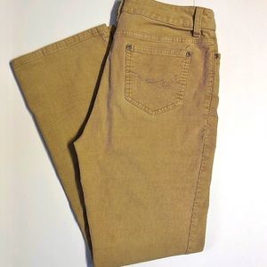 Light brown boot cut corduroy pants